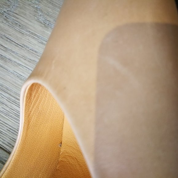 Tanya Heath Beige / Nude Pumps with Changeable Peach and Blue Block Heels (6) - Picture 8 of 12